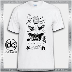 Cheap Graphic Tee Shirts Harry Styles Tattoos Tshirt On Sale