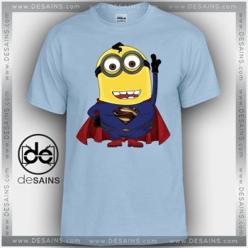 Cheap Graphic Tee Shirts Man of Steel Minions Tshirt Kids and Adult