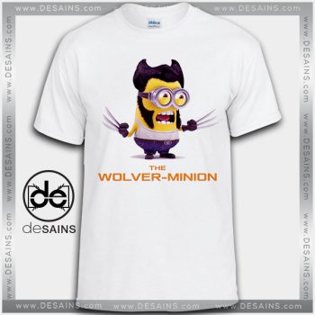 Cheap Graphic Tee Shirts Minions Wolverine Tshirt Kids and Adult