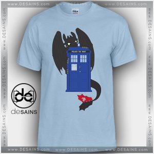 Cheap Graphic Tee Shirts Toothless Dragon Tardis Tshirt Kids and Adult