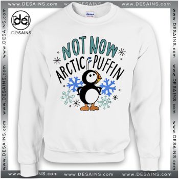 Cheap Ugly Christmas Sweater Not Now Arctic Puffin Elf