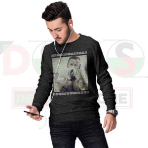 Chester Bennington Screams Ugly Christmas Sweater – Rock Holiday Vibes