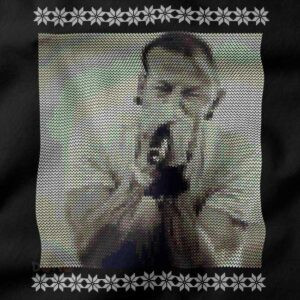 Chester Bennington Screams ugly Christmas sweater graphic