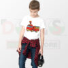 Curious Monkey Firefighter Kids Tee – Cute Adventure Graphic
