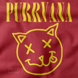 Funny cat band parody t-shirt design