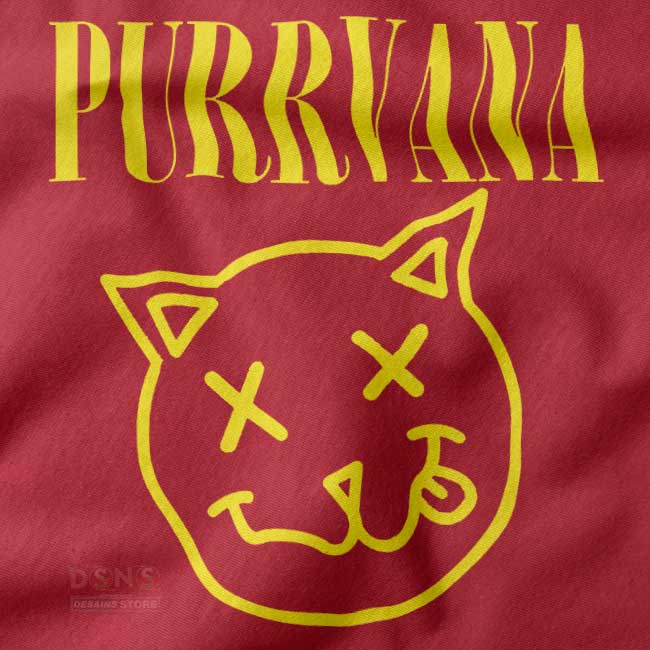 Funny cat band parody t-shirt design