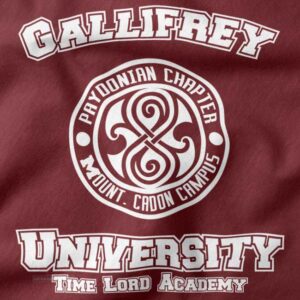 Gallifrey University Doctor Who graphic t-shirt