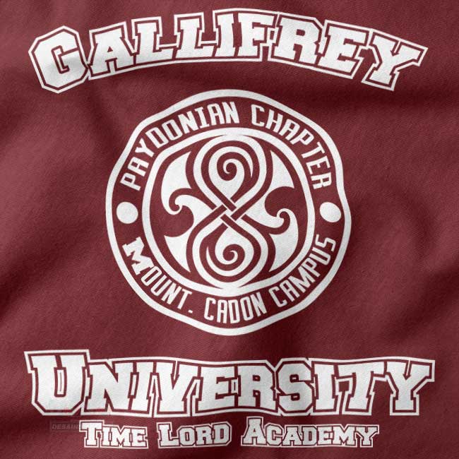 Gallifrey University Doctor Who graphic t-shirt