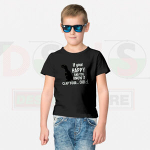 If You’re Happy Graphic Tee – Playful Nostalgia Style