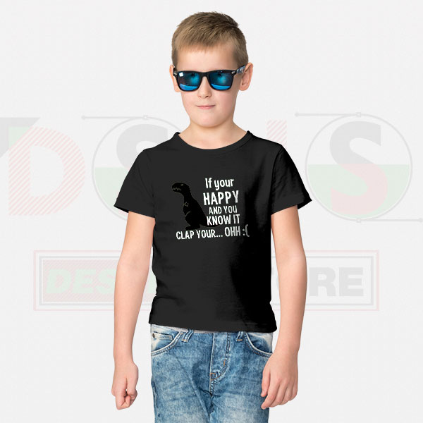 If You’re Happy Graphic Tee – Playful Nostalgia Style