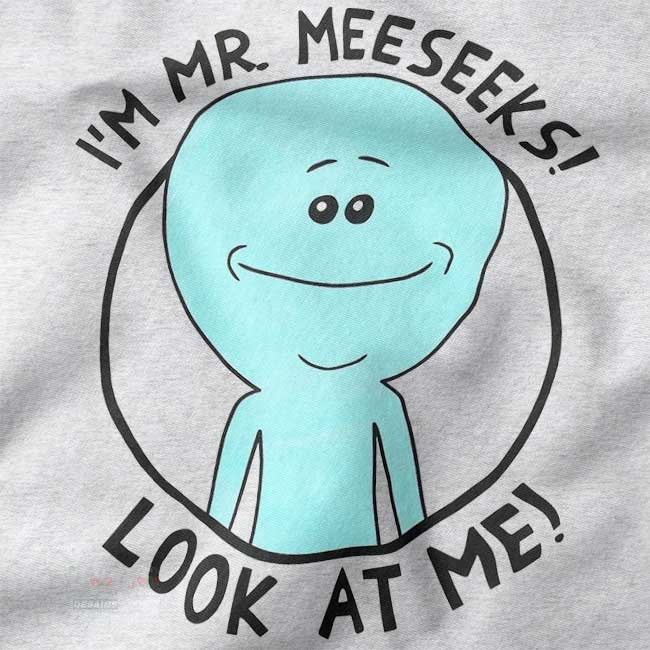 Mr Meeseeks Look At Me Rick and Morty graphic t-shirt