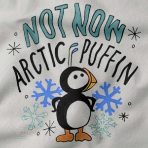 Not Now Arctic Puffin Elf funny graphic sweater