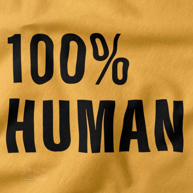 Oversized 100% Human graphic tee dress