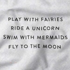 Ride a Unicorn fantasy graphic t-shirt