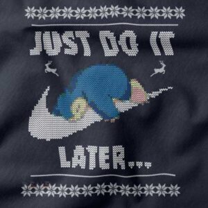 Snorlax Just Do It Later ugly Christmas sweater anime design