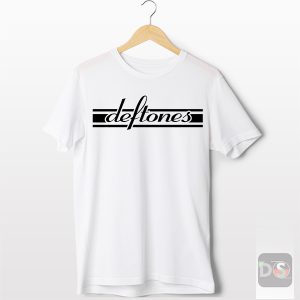 Tee Shirts White Deftones Rock Band Logo Merch
