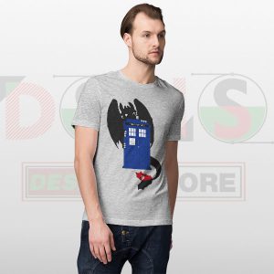 Timey-Wimey Dragon Toothless Tardis T-shirt