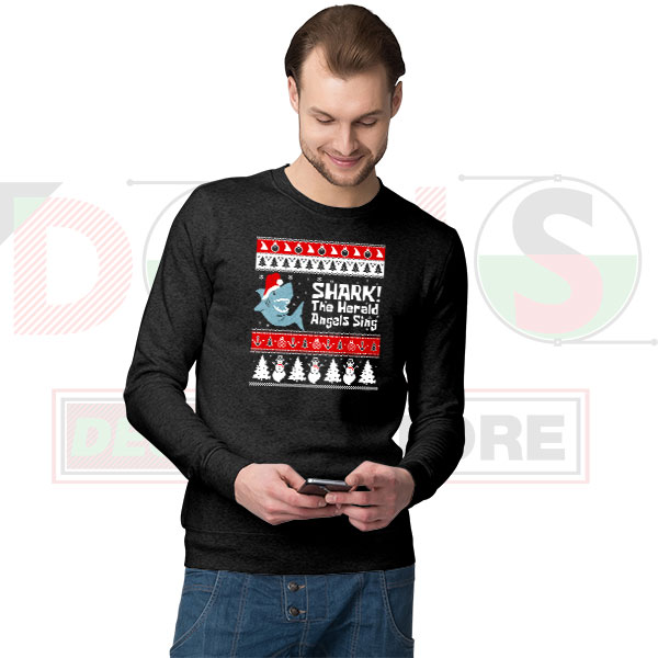Ugly Christmas Shark Sweater – Funny Tacky Holiday Style