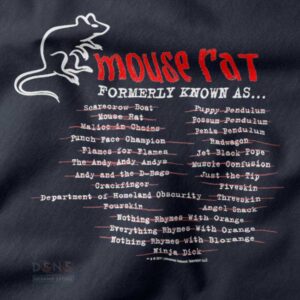 mouse rat band names graphic t-shirt