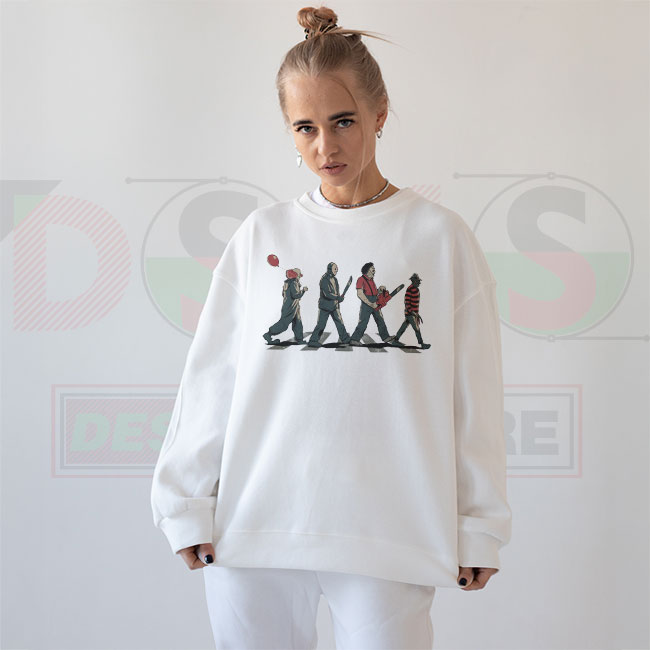 Abbey Road Horror Halloween Sweatshirt – Spooky Pop Culture Twist