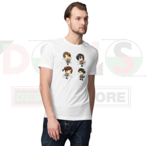 Attack on Titan Characters Graphic Tee – Anime Streetwear Style