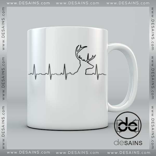 Cheap Coffee Mugs Deer Hunting Heartbeat on Sale