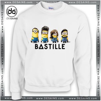 Cheap Graphic Sweatshirt Bastille Band Minions Crewneck Sweater