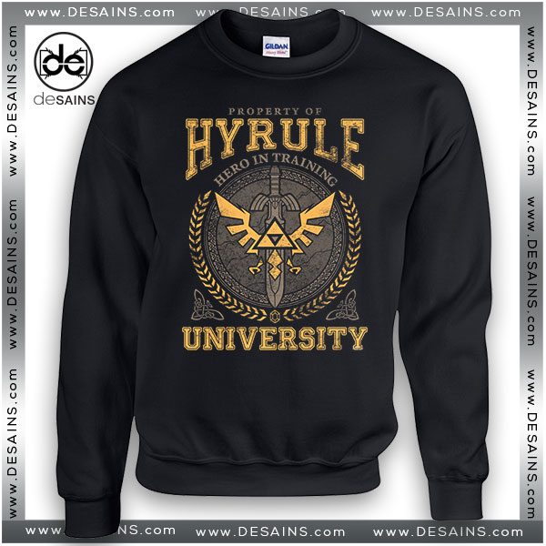Cheap Graphic Sweatshirt Hyrule Warriors University on Sale