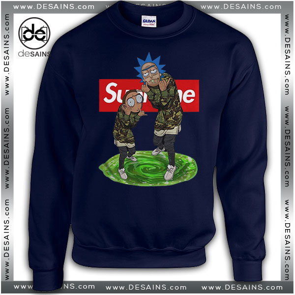 Cheap Graphic Sweatshirt Supreme Rick And Morty Tee Shirt