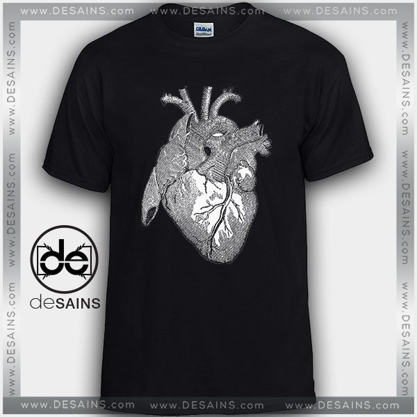 Cheap Graphic Tee Shirts Anatomical Heart On Sale