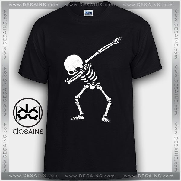 Cheap Graphic Tee Shirts Dabbing Skeleton Skull Dance