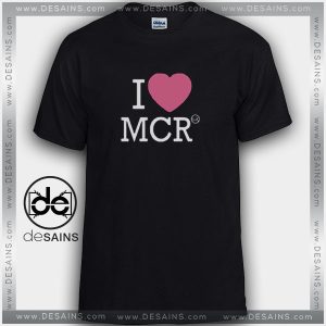 Cheap Graphic Tee Shirts I Love Manchester MCR on sale