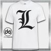 Cheap Graphic Tee Shirts L Death Note logo Tshirt On Sale