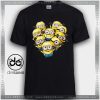 Cheap Graphic Tee Shirts Minions Characters Tshirt Kids and Adult