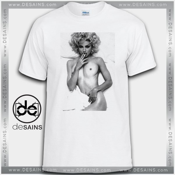 Cheap Graphic Tee Shirts Naked Madonna on Sale