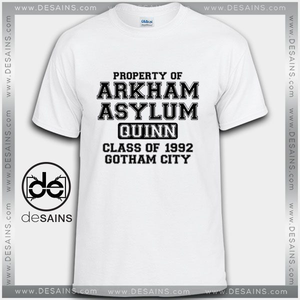 Cheap Graphic Tee Shirts Property of Arkham Asylum Quinn