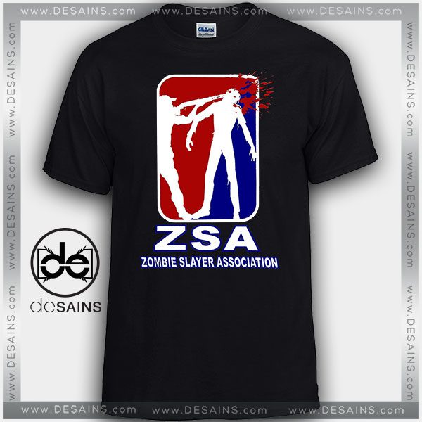 Cheap Graphic Tee Shirts ZSA Zombie Slayer Association
