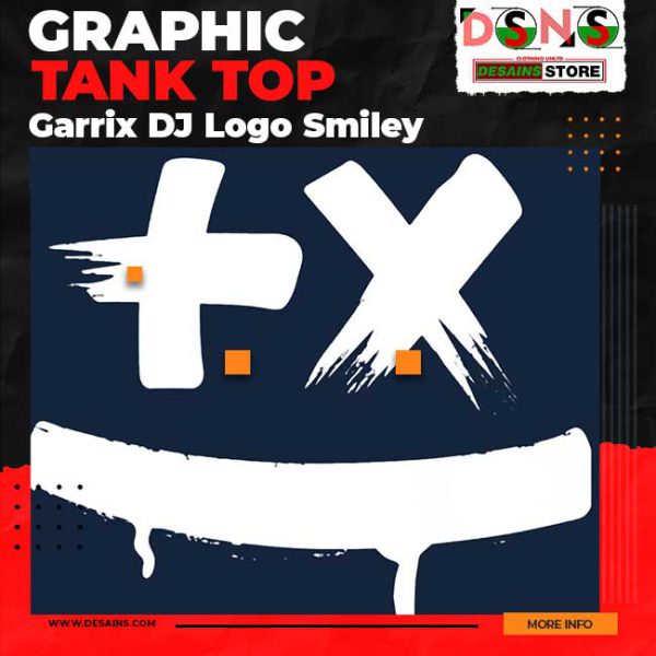 Fans Art Martin Garrix DJ Logo Smiley Graphic Tank Top