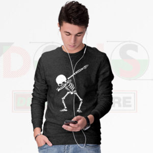 Funny Dabbing Skull Sweatshirt – Playful Streetwear Vibes