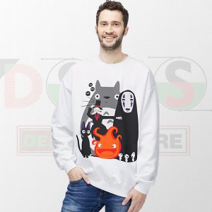 Ghibli Dream Totoro & Friends Sweatshirt - Mens White