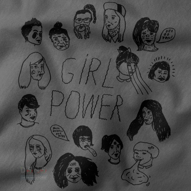 Girl power quote graphic t-shirt streetwear style