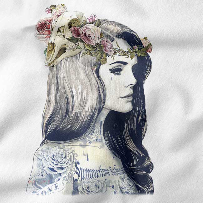 Lana Del Rey art beauty graphic t-shirt aesthetic streetwear