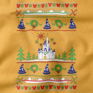 Magical Kingdom ugly Christmas sweatshirt festive holiday design