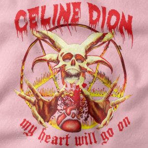 My Heart Will Go On skull graphic T-shirt streetwear