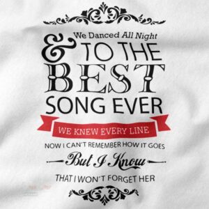 One Direction Best Song Ever graphic t-shirt pop style