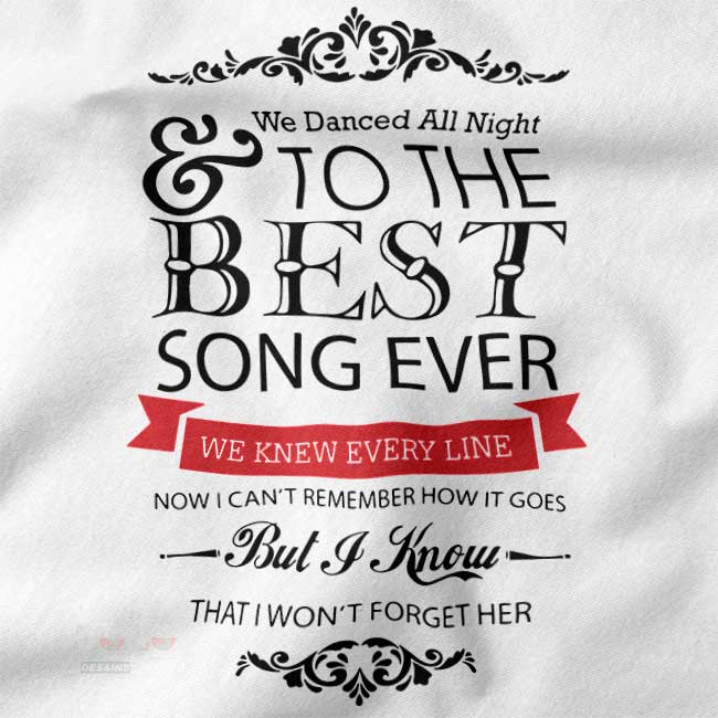 One Direction Best Song Ever graphic t-shirt pop style