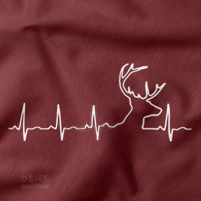 Outdoor lifestyle deer heartbeat coffee cup