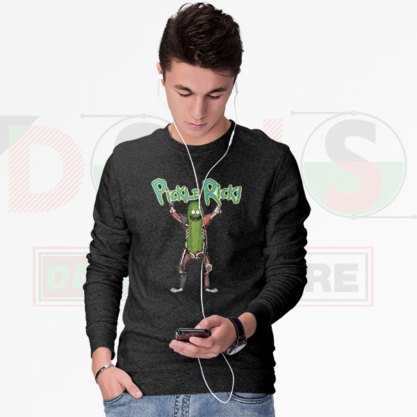 Pickle Rick Rick and Morty Sweatshirt – Funny Cartoon Streetwear
