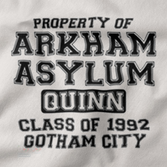 Property of Arkham Asylum Quinn graphic t-shirt