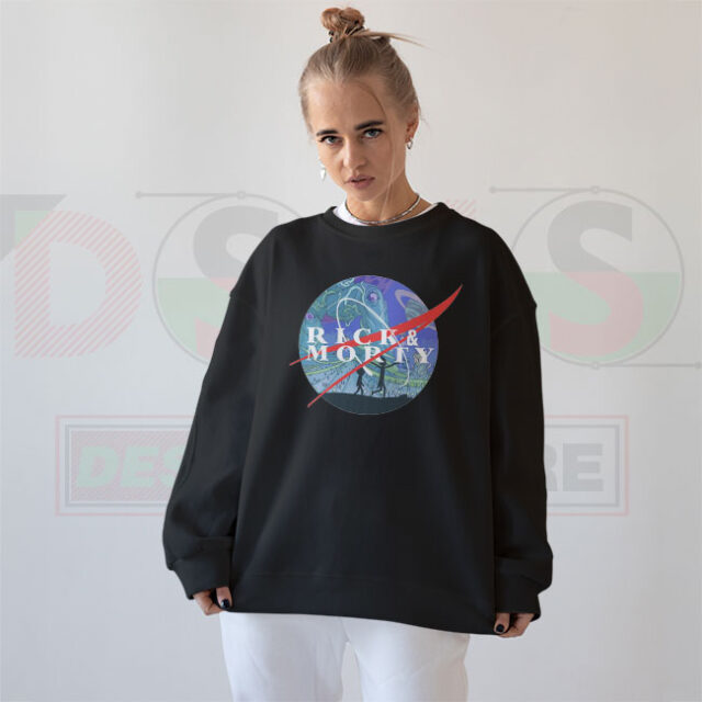 Rick and Morty NASA Logo Sweatshirt